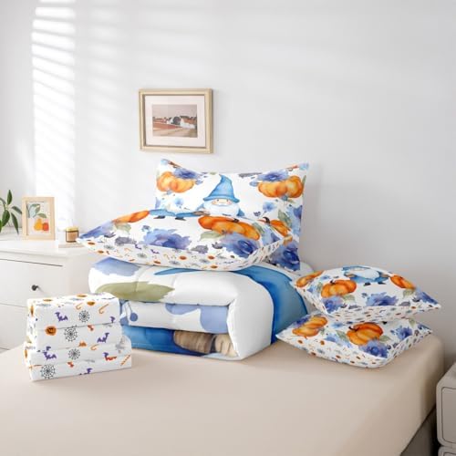 Erosebridal Scandinavian Gnome Bed in A Bag Queen Comforter Set 7 Piece - Image 5