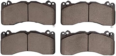TRQ Front Ceramic Brake Pad Set Includes Contact Point Grease and Hardware