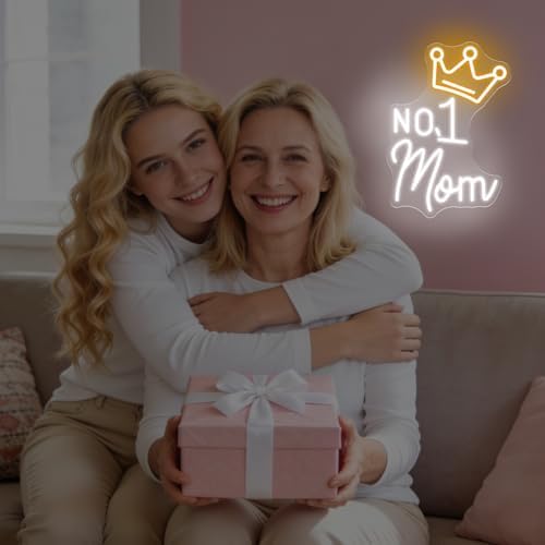 No.1 Mom Neon Sign, Happy Mother's Day LED Light, Gift for Mom, Mother's Day Neon Light, Home Wall Decor Room Decoration, 15.7"x11.2" - Image 7