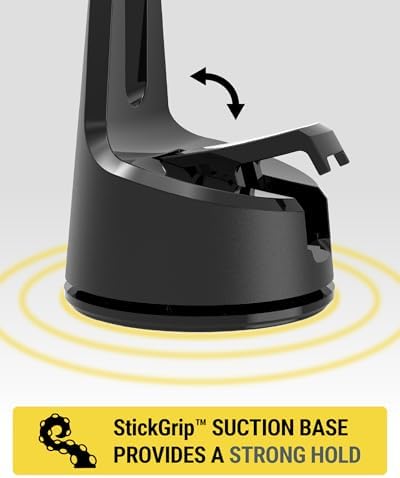 Scosche MagicMount Charge Pro Qi2 Fast Wireless Charging MagSafe Car Mount Charger, 15W Magnetic Cell Phone Holder for Car Dashboard/Windshield Compatible with iPhone 16/15/14/13/12 Pro Max Plus, S25