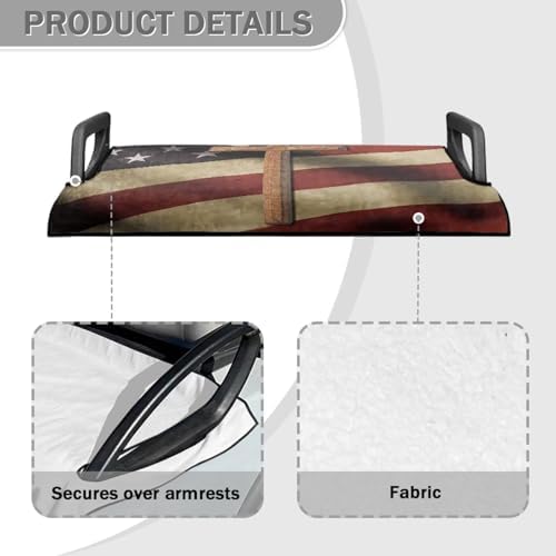 Yewattles Golf Cart Seat Cover Portable Club Car Seat Towel Universal Fit 2-Seat Golf Cart - Image 4