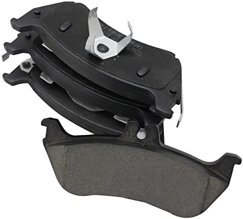 TRQ Rear Ceramic Brake Pad Set Includes Contact Point Grease and Hardware