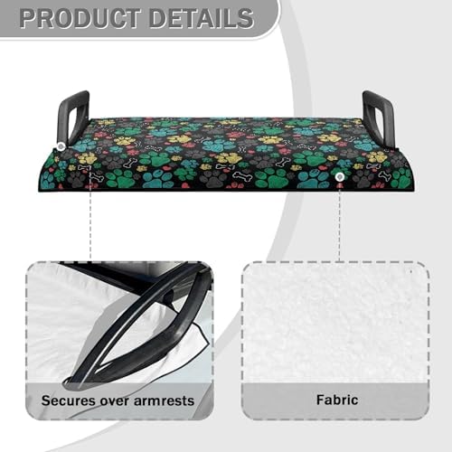 Yewattles Golf Cart Seat Cover Portable Club Car Seat Towel Universal Fit 2-Seat Golf Cart - Image 4