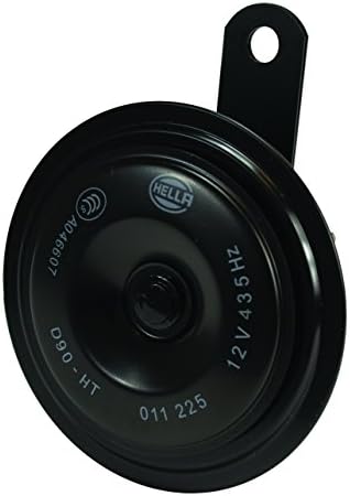 HELLA 012588071 Black 92mm 12V Disc Horn (Ht Universal Fit-Single Blister Pack)