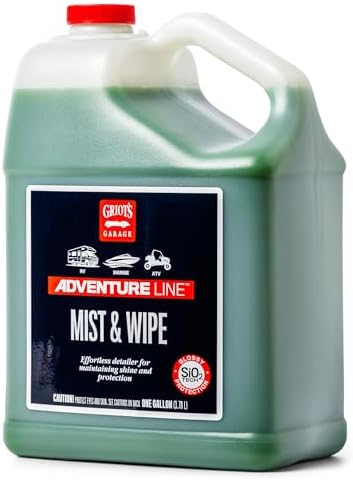 Griot's Garage Adventure Mist and Wipe Quick Detailer for Cars, RVs, Campers, Boats, ATVs, Motorcycles, Auto Detailing Formula, Safe for All Exterior Surfaces, One Gallon by GriotsGarage