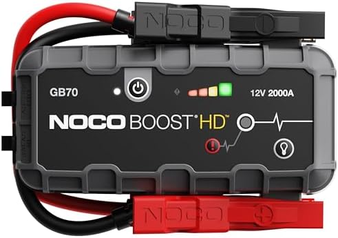 NOCO Boost GB70 2000A UltraSafe Jump Starter, 12V Lithium Battery Booster by NOCO