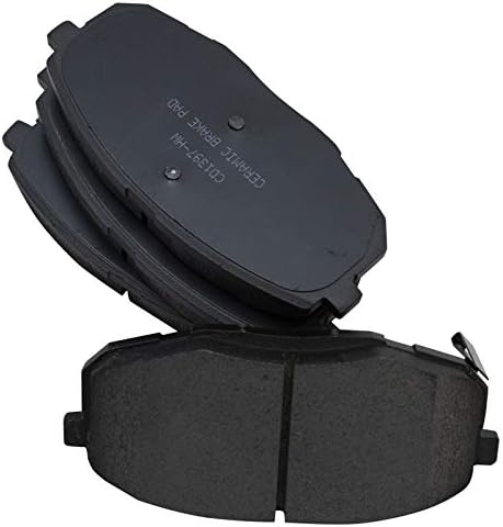 TRQ Front Brake Pads Ceramic Hardware Wear Sensor