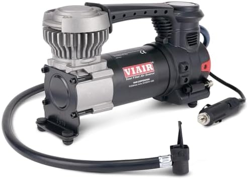 VIAIR 84P Portable Tire Inflator, 12V Air Compressor with Cigarette Plug by VIAIRCORPORATION