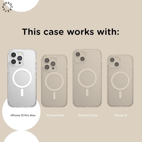 PopSockets iPhone 15 Pro Max Phone Case w/MagSafe- O-Negative