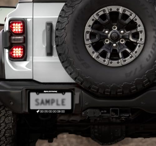 FORD Bronco UV Printed Metal License Plate Frame - WILDTRAK