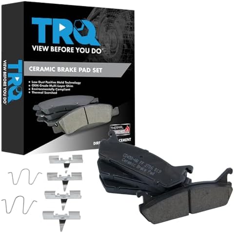 TRQ Rear Brake Pads Ceramic Hardware