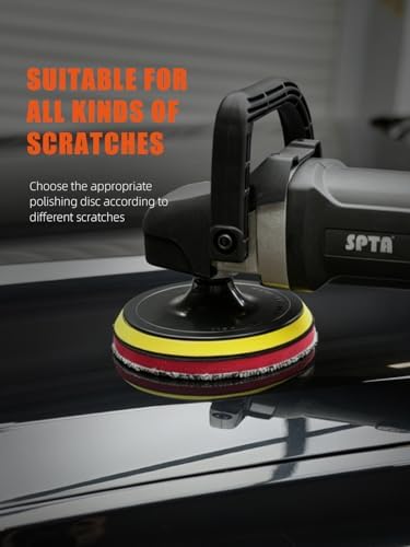 SPTA 6"(150MM) Microfiber Cutting Pads, 3PCS Soft Microfiber Wax Removal Pad, Detailing Wax Applicator Pad, for Waxing and Polishing&Scratch and Vortex Removal Pad - Image 6