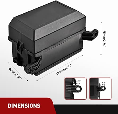 Nilight 12V Fuse Relay Box 6 Relays 6 Slots ATC ATO Blade Fuse Holder 4Pin 5Pin Terminal 40A Relay Waterproof Block Kit Universal for Automotive Car Truck Camper Marine Boat