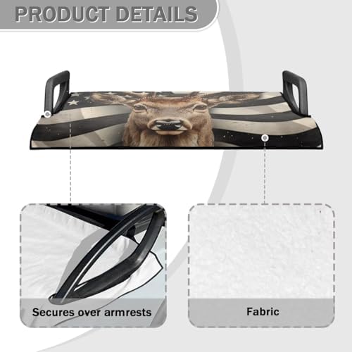 Yewattles Golf Cart Seat Cover Portable Club Car Seat Towel Universal Fit 2-Seat Golf Cart - Image 4