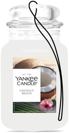Yankee Candle Paper Car Jar, Coconut Beach (Pack of 6)