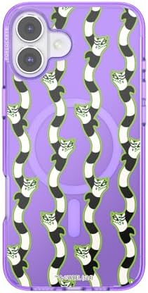 PopSockets iPhone 16 Plus Case Compatible with MagSafe, Phone Case for iPhone 16 Plus, Wireless Charging Compatible, Case Only, Beetlejuice - Sand Snakes