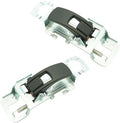 TRQ Door Handle Interior Inside Black Pair Set of 2 Front or Rear