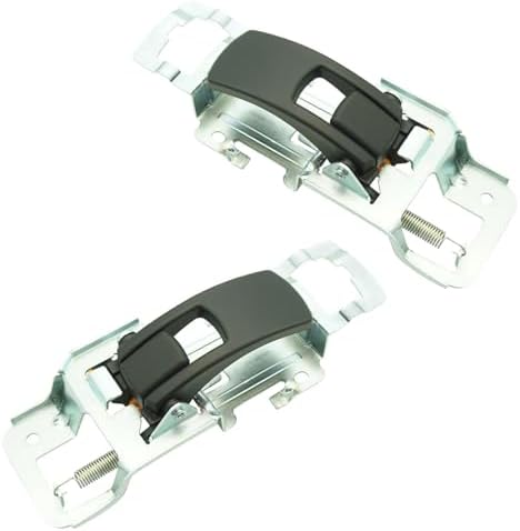 TRQ Door Handle Interior Inside Black Pair Set of 2 Front or Rear
