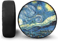 Starry Night Spare Tire Cover, Dust-Proof Spare Tire Cover Wheel Covers, Weatherproof Universal Wheel Protectors for SUV Truck Trailer Camper RV (18 Inch for Diameter 33"-34")