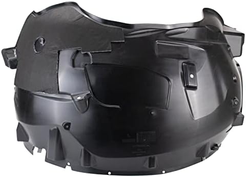 TRQ Front Right Inner Fender Liner Black Passenger Side