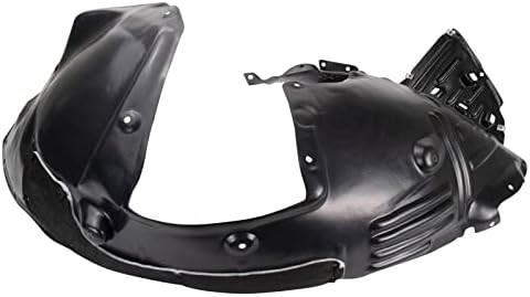 TRQ Front Right Inner Fender Liner Black Passenger Side