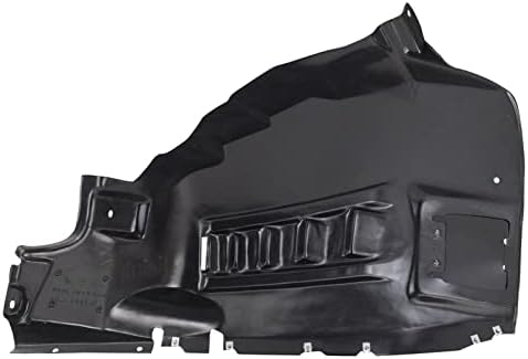TRQ Front Left Inner Fender Liner Black Drivers Side