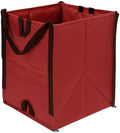 DURASACK Heavy Duty Home and Yard Bags 48-Gallon Reusable Self-Standing Lawn and Leaf Bags Garbage Can with Reinforced Handles, Red (Pack of 10) by DURASACK