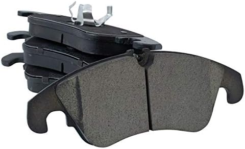 TRQ Front Brake Pads Ceramic Hardware Wear Sensor