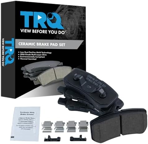 TRQ Rear Posi Ceramic Brake Pad Kit Set