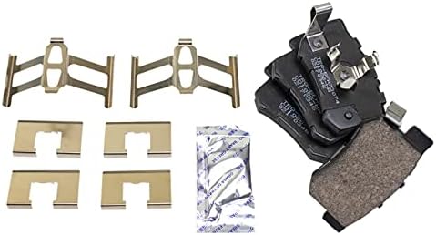 TRQ Rear Brake Pads Ceramic Hardware Wear Sensor