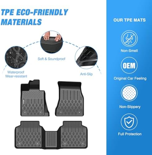 Nilight TPE Floor Mats for BMW 740i 750i M 760i xDrive (G12)