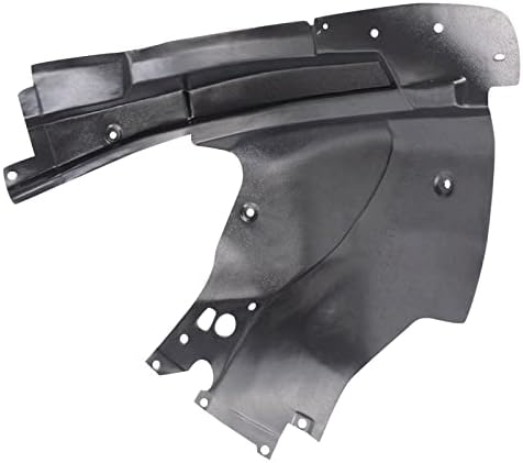 TRQ Front Left Rearward Inner Fender Liner Black Drivers Side