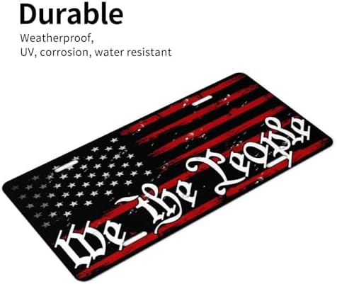 American Flag Front License Plate 6" * 12" for Women We The People