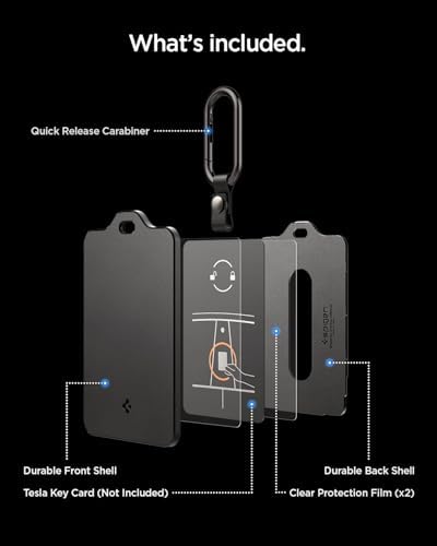 Spigen Key Card Holder for Tesla Model Y/S/3/X Accessories - 1 Pack