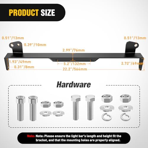 Nilight Hidden Bumper Mounting Bracket for 2011-2016 Ford F250 F350 F450