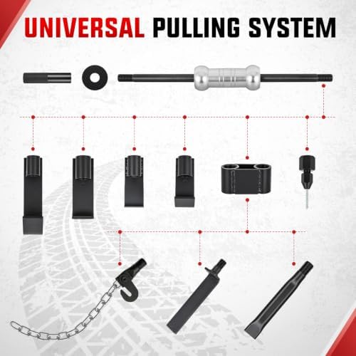 GOOACC 13PCS Slide Hammer Dent Puller, 10LBS Auto Body Dent Repair Tool Kit - Image 3