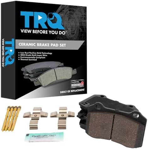 TRQ Rear Ceramic Brake Pad Set