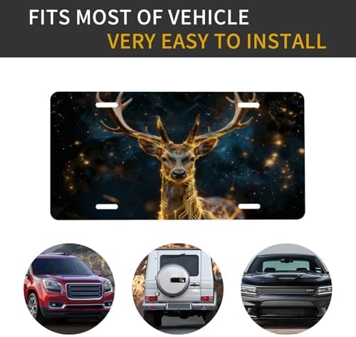 Elk Fantasy Front License Plate 6" * 12" for Women