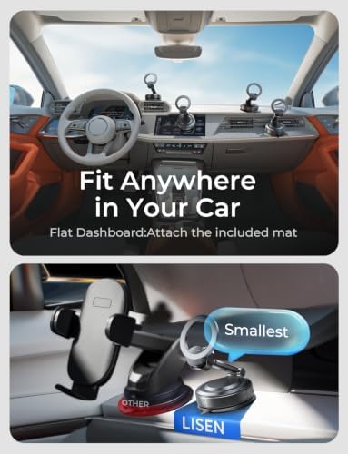 LISEN for iPhone 18 Pro Max Car Mount Holder Magnets Magnetic for MagSafe Car Mount Vent Dashboard Magnet Cell Phone Holder Mounts Car Accessories fit iPhone 18 Pro Max 17 16 15 14 13 12