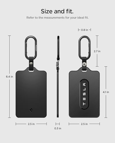 Spigen Key Card Holder for Tesla Model Y/S/3/X Accessories - 2 Pack