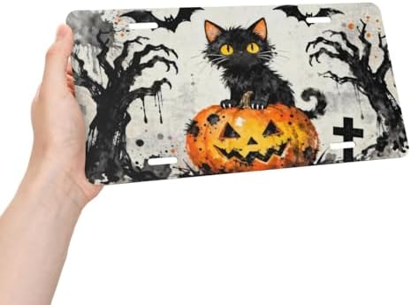 Halloween Pumpkin Front License Plate Car Decorative License Plates