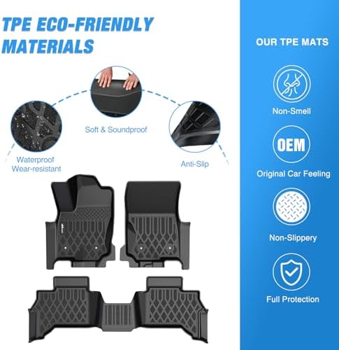 Nilight TPE Floor Mats for Toyota 4Runner 5 Seats 2025 2026