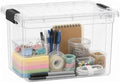 Superio 2.5 Quart Clear Plastic Storage Boxes with Lids, Stackable Organizer Containers, BPA-Free Storage Bins for Home, Office, School & Dorm, 18 Pack by Superio