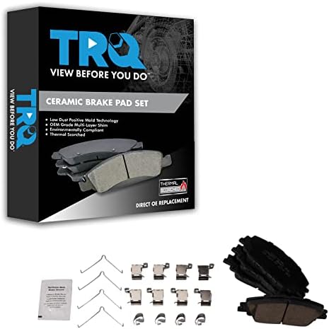 TRQ Front Ceramic Brake Pad Set