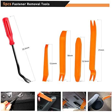 GOOACC 635Pcs Car Push Retainer Clips & Auto Fasteners Assortment -16 Most Popular Sizes Nylon Bumper Fender Rivets with 10 Cable Ties and Fasteners Remover for Toyota GM Ford Honda Acura Chrysler - Image 4