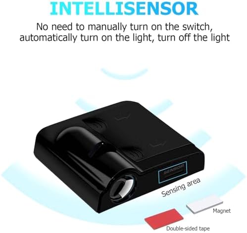 2PCS Penguin Cars Door Logo Projector LED Shadow Light Welcome Lamp