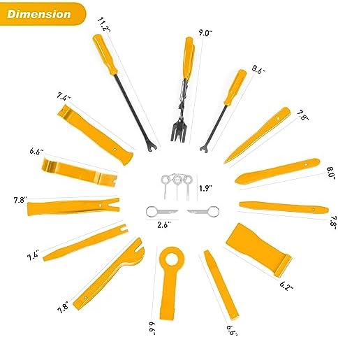 GOOACC 19Pcs Trim Removal Tool Set with Storage Bag - Image 2