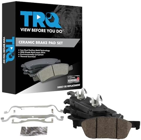 TRQ Front Brake Pads Ceramic Hardware