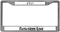 GND Heavy Duty License Plate Frame Metal License Plate Frames for Women Faith Hope Love License Plate Frame for Women 2 Hole Frame Fits All US License