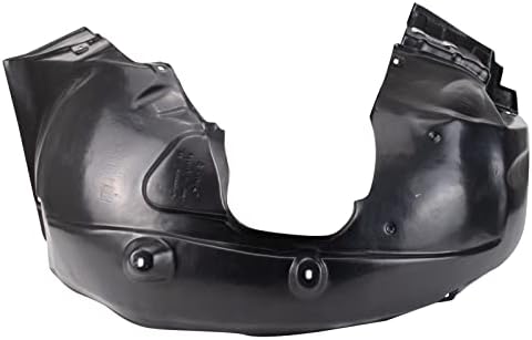 TRQ Front Right Inner Fender Liner Black Passenger Side
